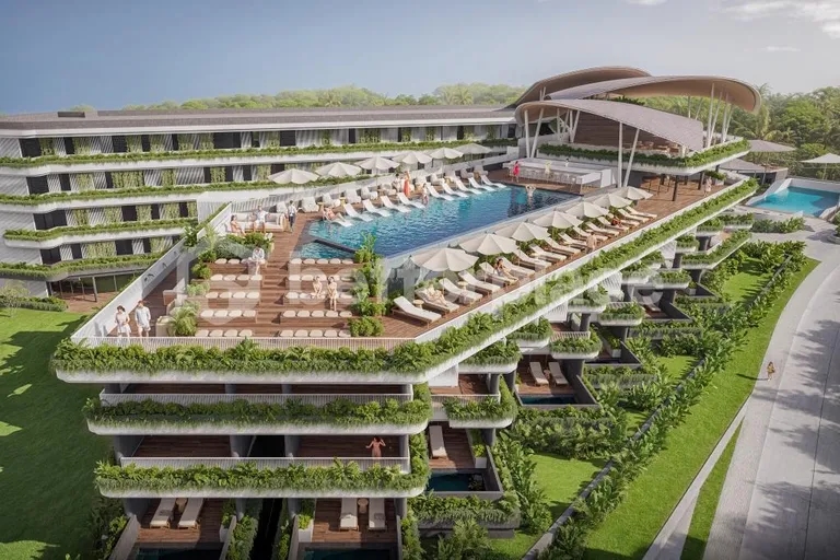Prestigious Investment 2-Bed Penthouse Suites in Nyanyi Bali with FlowRider Wave and Elegant Nature-Integrated Architecture