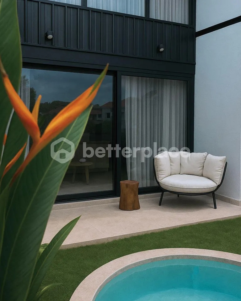 Modern Minimalist 1-Bedroom Villa Loft in Canggu – Affordable Luxury with Long-Term Investment Potential