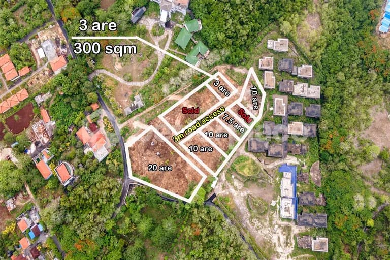 Exclusive Freehold Property in Bali: Stunning 300 sqm Land with Ocean Views