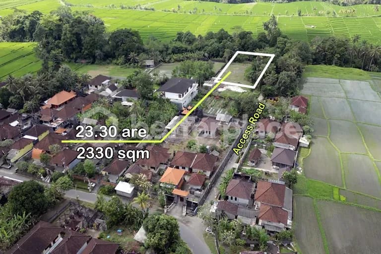 Affordable Bali Real Estate: Leasehold 2330 sqm Land in Prime Tabanan Location with High ROI Potential