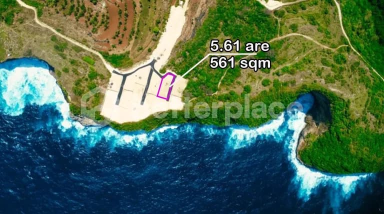 Own a Slice of Paradise: Exclusive 5.61 Are Freehold Cliff-Front Land with Panoramic Indian Ocean Views at Kelingking Beach