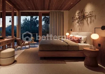 2 Years Guarantee Income: Stunning Apartment 1 Bedroom with Captivating River View for Sale Leasehold in Canggu