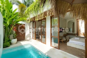 Modern Tropical Contemporary Villa in Prime Canggu Central 2 Bedrooms Walking Distance to the Beach