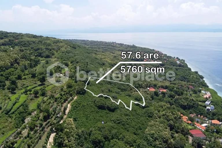 Expansive 5,760 sqm Freehold Land with Jungle Serenity and Panoramic Ocean Views in Batu Nunggul, Nusa Penida