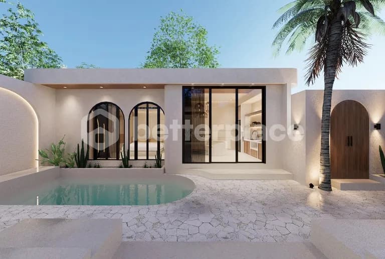 Business Profitable: Stunning Tropical Villa 3 Bedrooms for Sale Leasehold With Tulum Design In Padonan Canggu