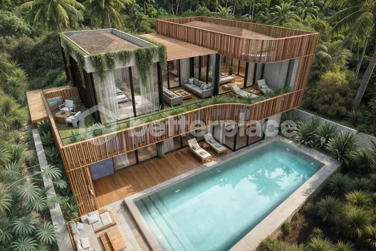 Bali Luxury Living at Its Finest: Impeccable Freehold 3-Bedroom Villa in Nyanyi with Private Pool and Ocean Views