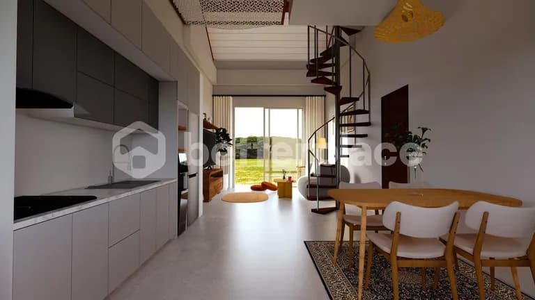 Modern Two-Storey and 3-Bedroom Apartment with Stylish Interion in Ubud