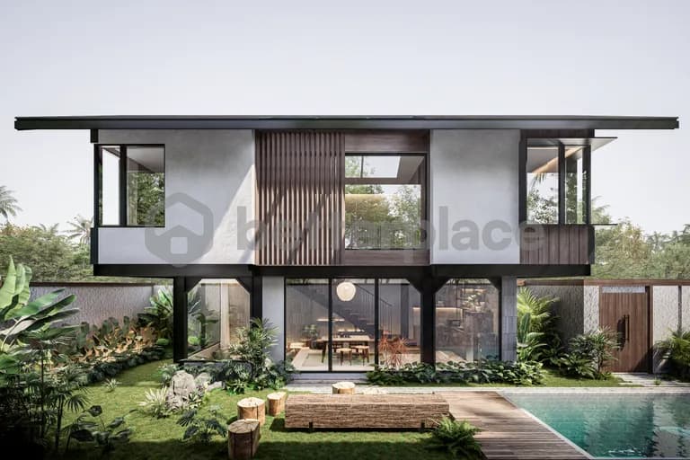 Industrial Contemporary Villa in Kedungu – 2 Bedrooms Walking Distance to the Beach