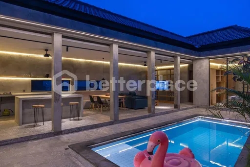 Stylish Industrial-Design Villa 2 Bedroom for Sale in Padonan, Bali: Serene Living Close to Canggu Beach