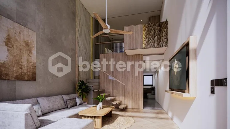 Exclusive Bali Living: Fully Furnished 1-Bed Loft Apartment in Canggu with Stunning Garden Views and Beach Access