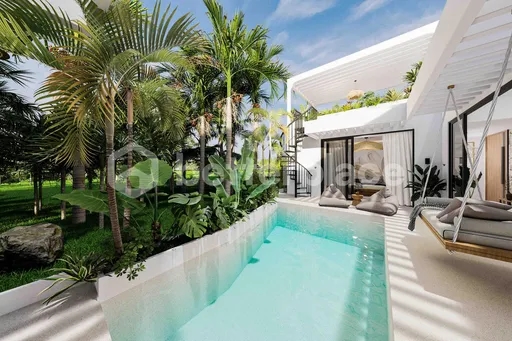 Tropical Elegance Meets Modern Comfort : Villa with Stunning Rice Field Views