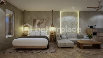 Chic and Contemporary: Gorgeous 1-Bedroom Terrace Apartment Steps from Canggu Beach