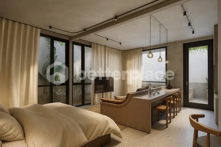 Where Style Meets Serenity — Boutique Freehold 1-Bed Apartment Steps from Berawa’s Cafés, Gyms, and Sunset Beach Culture