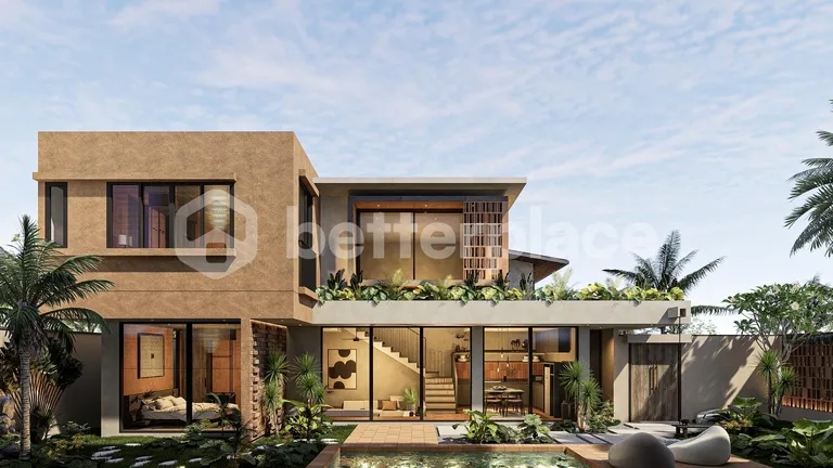 Modern Terracotta Villa Walking Distance to Kedungu Beach – 3 Bedrooms with Contemporary Charm