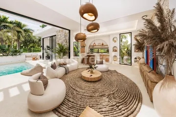 Private Villa with Lush Greenery & River Views in Pererenan