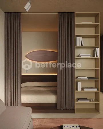 Affordable Apartment in Kedungu: Eco-Friendly 1-Bedroom Leasehold with Ocean, Rice Field, and Volcano Views