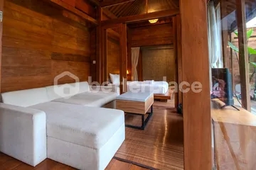 Bali Bliss Awaits: Own This Stunning Wooden Lodge Freehold 3-Bed Villa Near Soka Beach