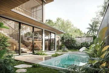 Tropical Contemporary Villa in Kedungu – 2 Bedrooms with Spacious Pool Area