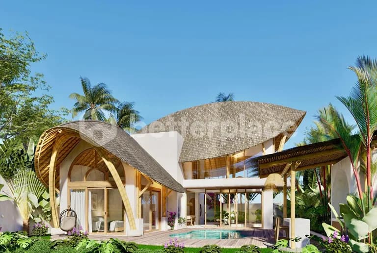 Ubud Bamboo Art-Inspired Villa – Adjustable 2-3 Bedrooms, Leasehold 31 Years