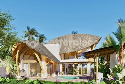 Ubud Bamboo Art-Inspired Villa – Adjustable 2-3 Bedrooms, Leasehold 31 Years