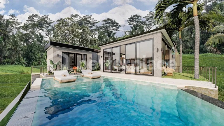 Modern Furnished Villa, Ideal for Families and Investors with Rice Field Panorama