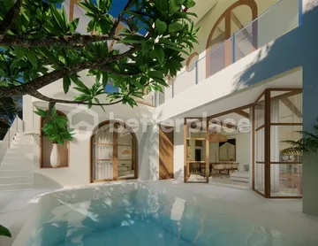 Elegant Tropical Villa in Tranquil Umalas – 3 Bedrooms with Jacuzzi and Rooftop Views