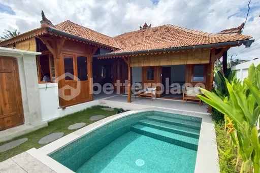 A Harmony of Tradition and Luxury – 2-Bedroom Joglo Villa with Terrace and Pool Near Nyanyi Beach