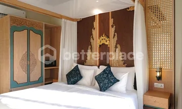 Bali Villas Investment: 1-Bedroom Hillside Retreat with River Views and Spa Access