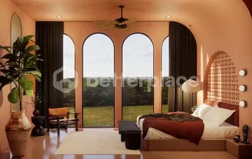 Beautifully Designed Villa with Cinema Lounge and Rice Field View Near Cemagi Beach.