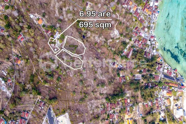 Ocean View Investment: Secure Prime Leasehold 695 sqm Land in Nusa Ceningan, Bali