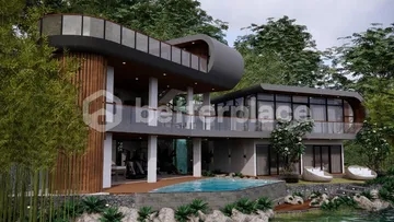 Semi-Futuristic Riverside Haven: Where Modern Elegance Meets Timeless Serenity In Tabanan