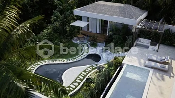 Peaceful Cliffside Villa with Elegant Riverfront and Rice Field Views in Ubud East
