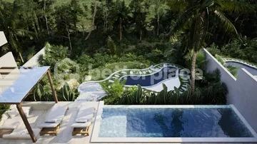 Peaceful Cliffside Villa with Elegant Riverfront and Rice Field Views in Ubud East