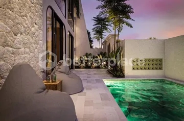 Modern Mediterranean-Style 3-Bedroom Villa in Ungasan with Rooftop Sea View