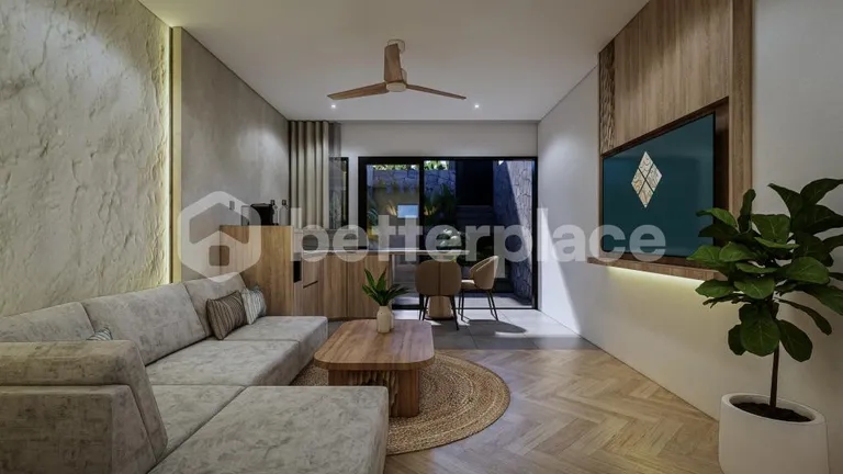 Chic and Contemporary: Gorgeous 1-Bedroom Terrace Apartment Steps from Canggu Beach