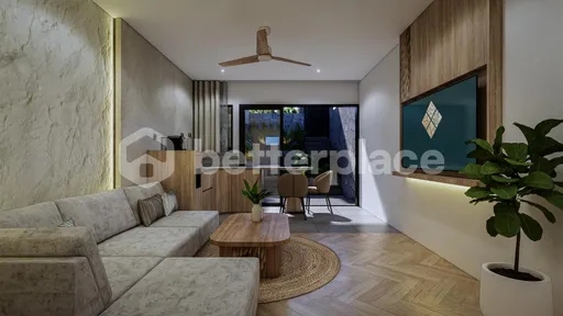 Chic and Contemporary: Gorgeous 1-Bedroom Terrace Apartment Steps from Canggu Beach