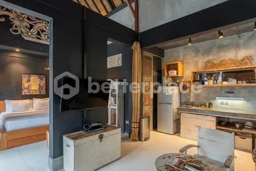 Elegant French-Designed Leasehold 1-Bed Villa in the Heart of Canggu, Just Minutes from Berawa Beach