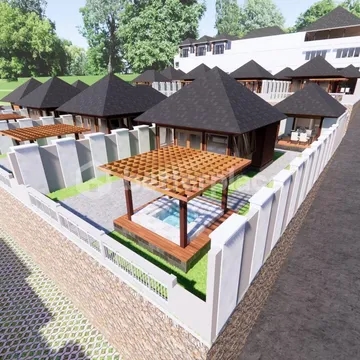 Beautiful View and Affordable Balinese Villa Sale Leasehold 2 Bedrooms in Munduk Front Tamblingan Lake