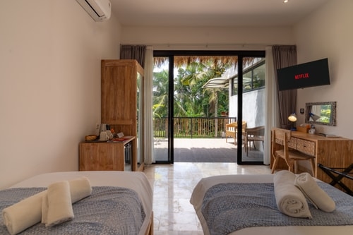 Ubud 1BR Twin Junior Suite | Paddy & Pool View