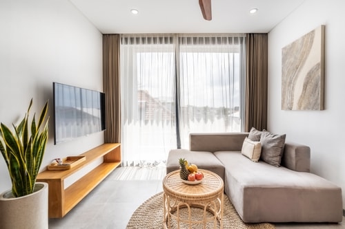 Modish 2BR Canggu | Pool, Sauna & Rooftop Gym