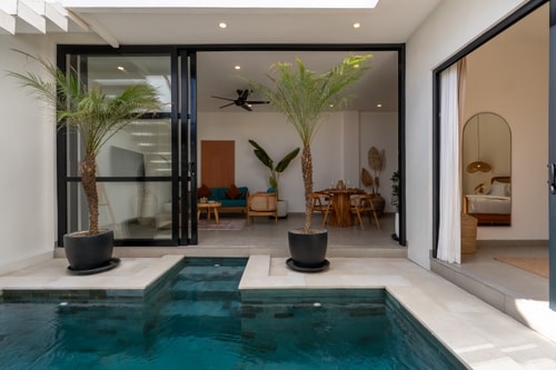 1BR Canggu Coastal Villa with Pool & Rooftop