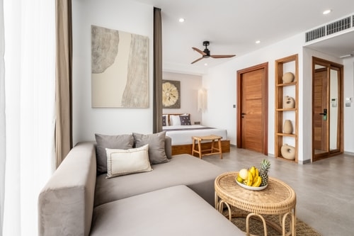 Canggu Beachside 1BR Suite | Sauna, Pool & Gym