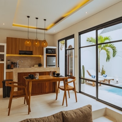1BR Mediterranean Canggu | Bath, Pool & Near Gym