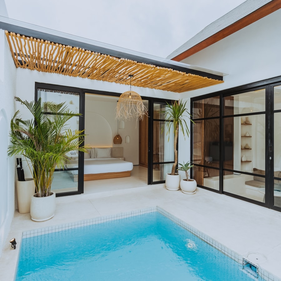 1BR Mediterranean Canggu | Bath, Pool & Near Gym