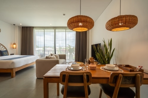 Luxe 1BR Canggu Suite | Pool, Yoga & Work-Hub