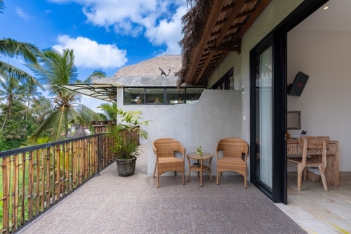 Ubud 1BR Junior Suite | Balcony & Rice Field View