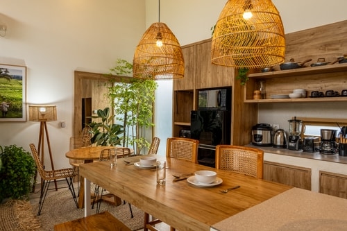 Central Canggu 2BR Tropical Bamboo Villa | Pool