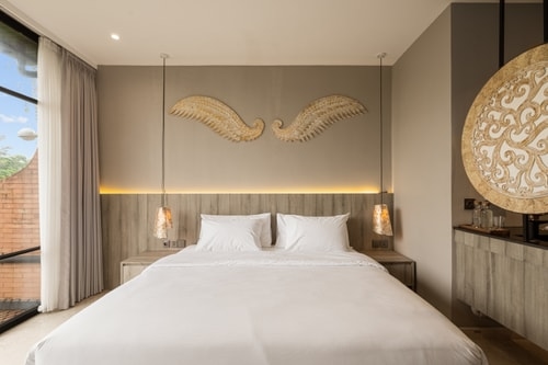 1BR Canggu Villa | Hammock Pool & Paddy Rooftop