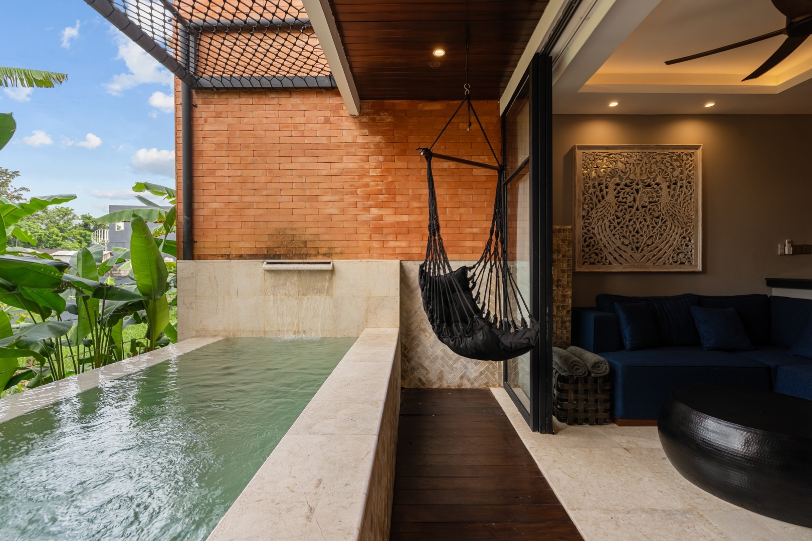 1BR Canggu Villa | Hammock Pool & Paddy Rooftop