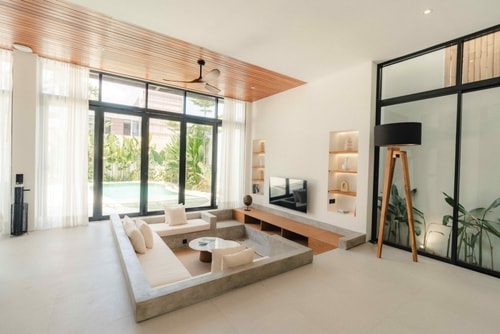 Canggu Luxury-Modern 3BR Villa | Pool & Rooftop
